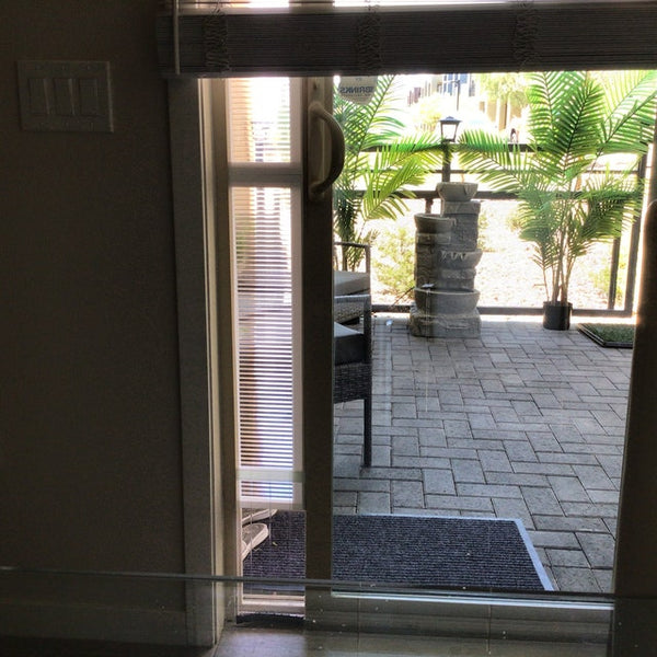 96 inch storm outlet door with pet door